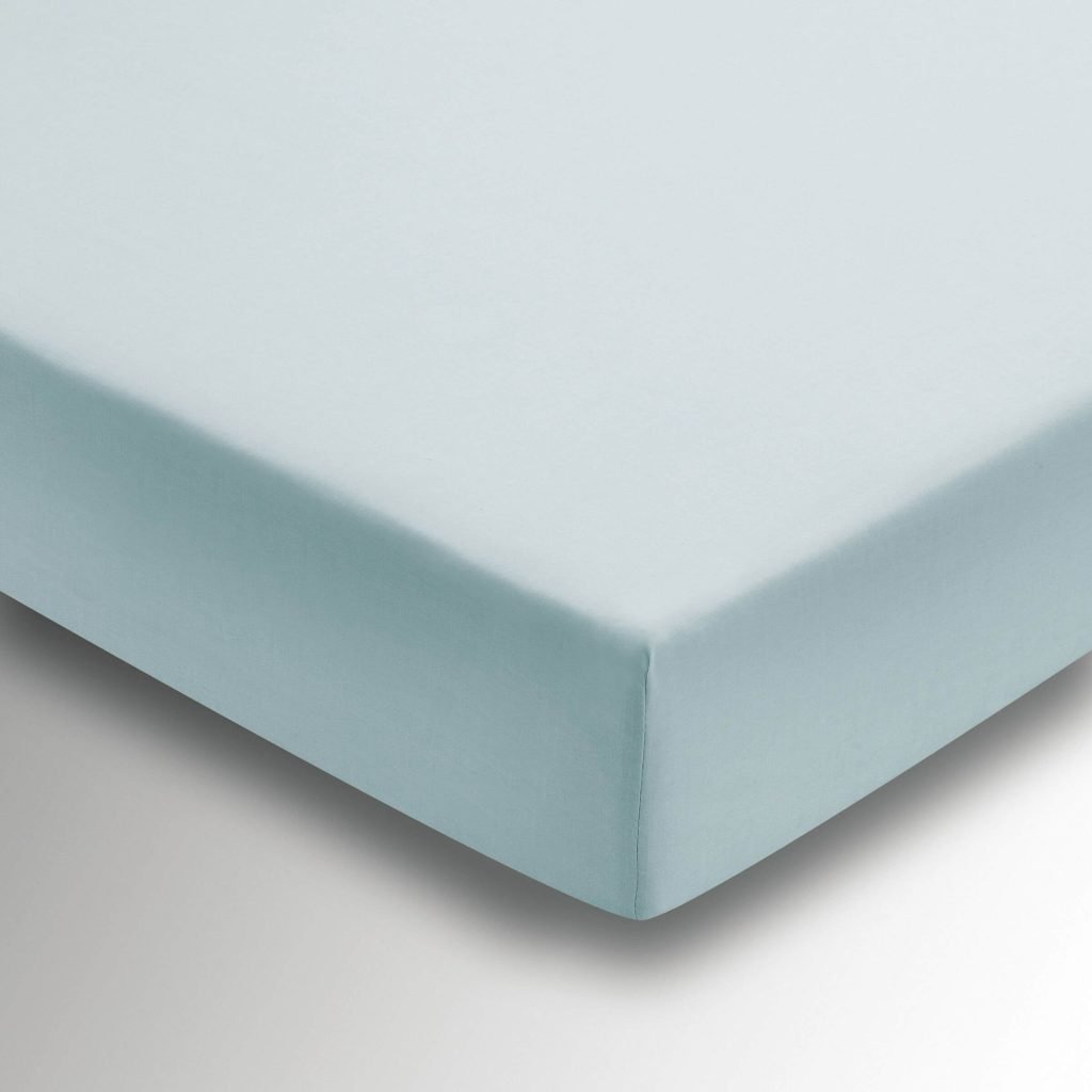 1951 Plain Dye Percale Double Fitted Sheet, Celadon