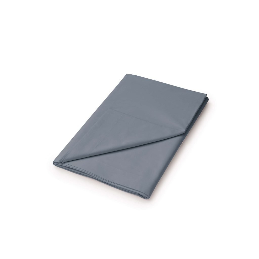 1951 Plain Dye Percale Single Flat Sheet, Charcoal