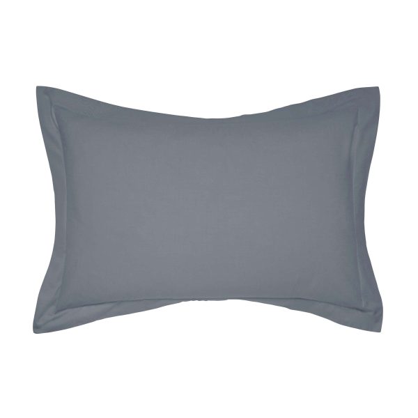1951 5050 Percale Oxford Pillowcase Charcoal | Bed Sava