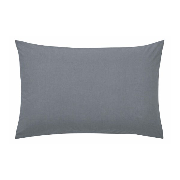 1951 5050 Percale Standard Pillowcase Charcoal | Bed Sava