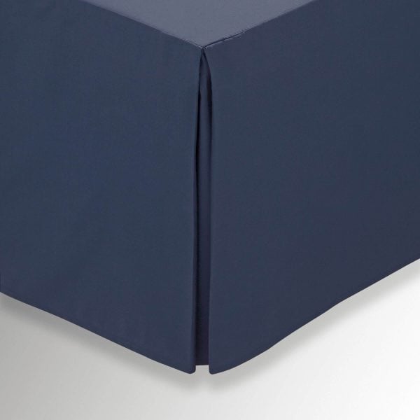 1951 Plain Dye Percale Super Kingsize Valance Ink | Bed Sava