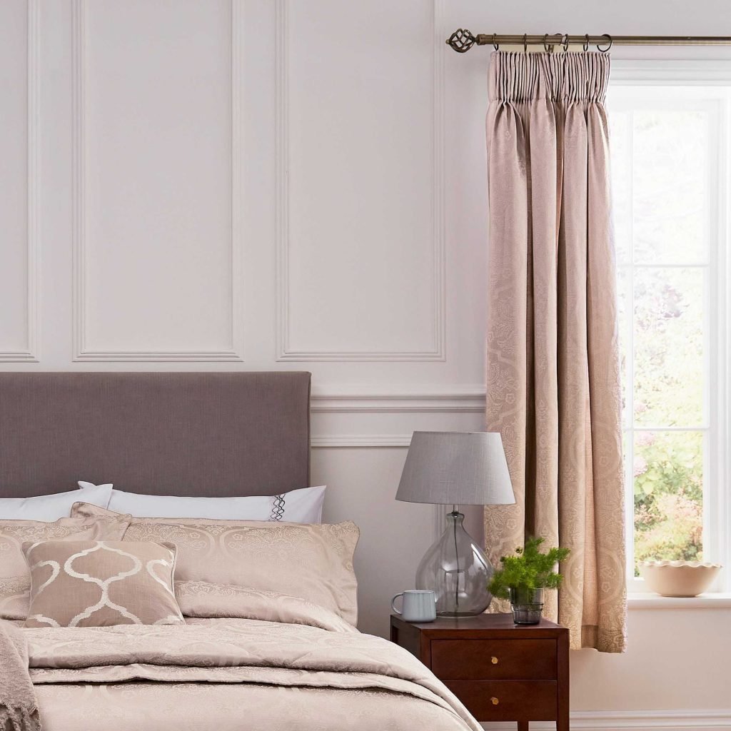 1951 Reza Lined Curtains 66" x 72", Tuberose