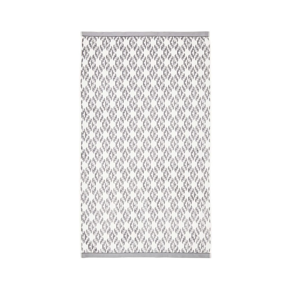 Bedeck of Belfast Emani Bath Sheet, Chalk/Charcoal