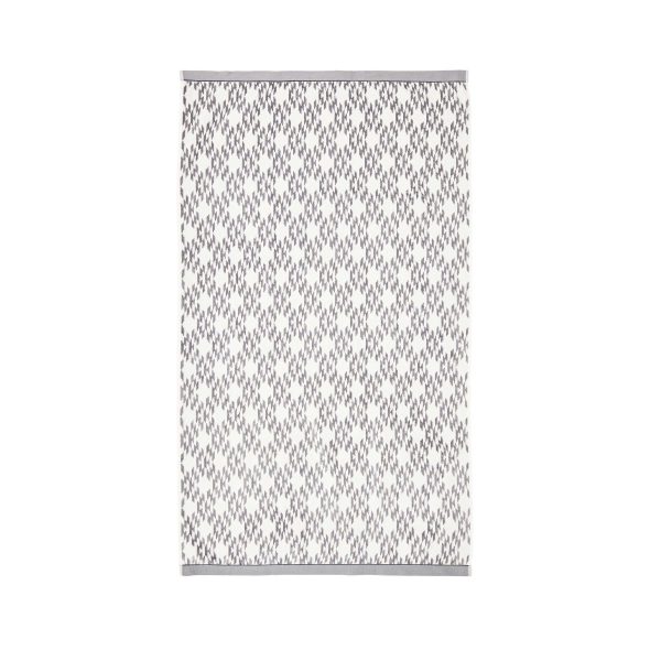 Bedeck of Belfast Emani Bath Sheet ChalkCharcoal | Bed Sava