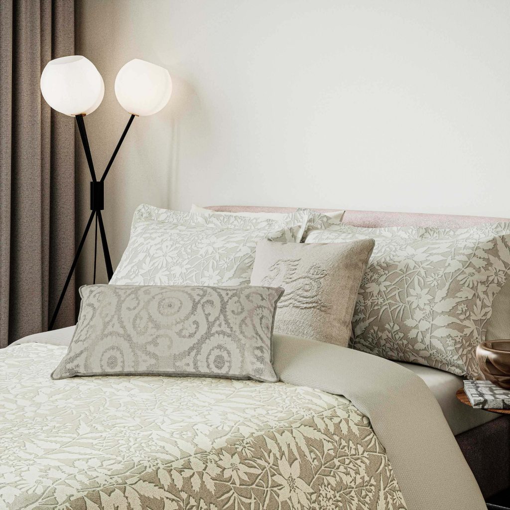 Bedeck of Belfast Atiya Super Kingsize Duvet Cover Set, Linen