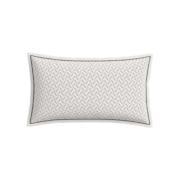 Bedeck of Belfast Ayda Cushion 70cm x 40cm Chalk | Bed Sava