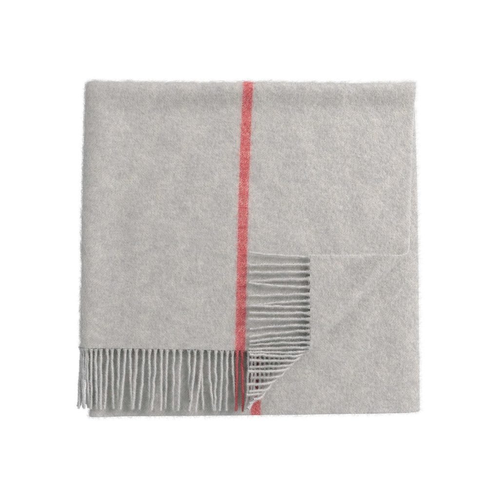 Bedeck of Belfast Celina Woven Throw, Coral