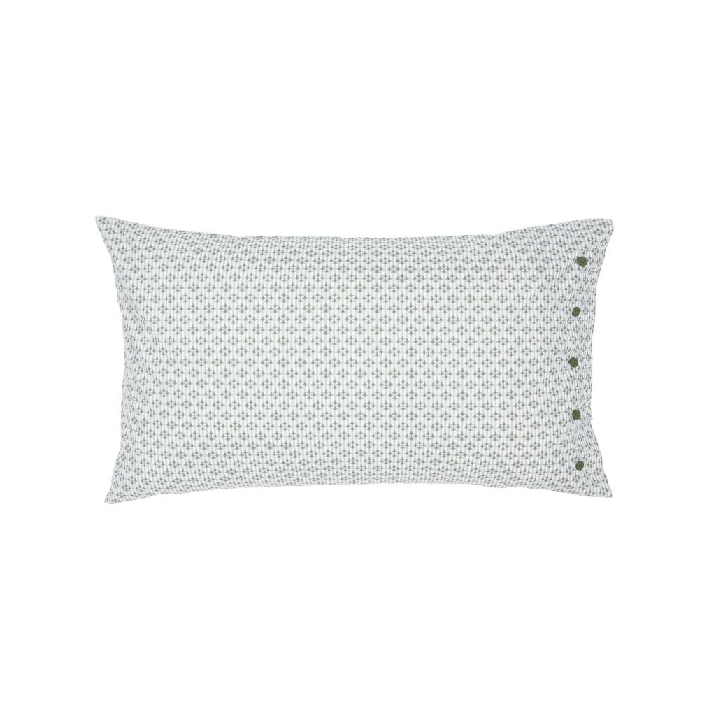 Bedeck of Belfast Elswyth Pair of Standard Pillowcases, Olive