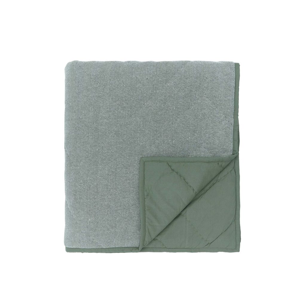 Bedeck of Belfast Elswyth Woven Throw, Olive