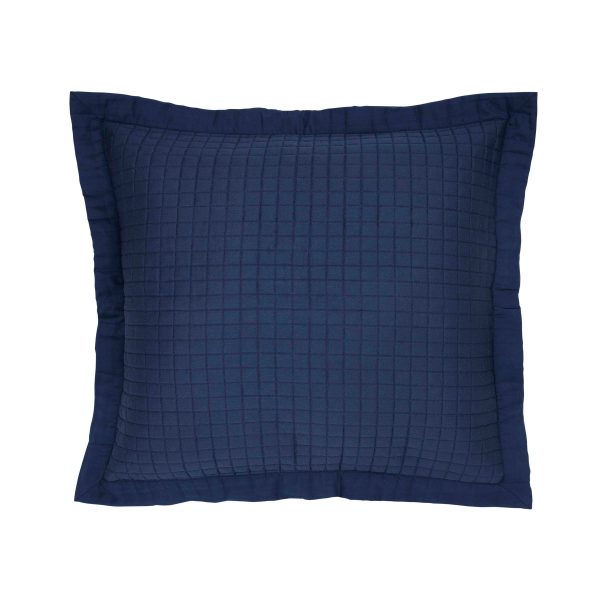 Bedeck of Belfast Lorelei Sham Pillowcase Powder Blue  Linen | Bed Sava