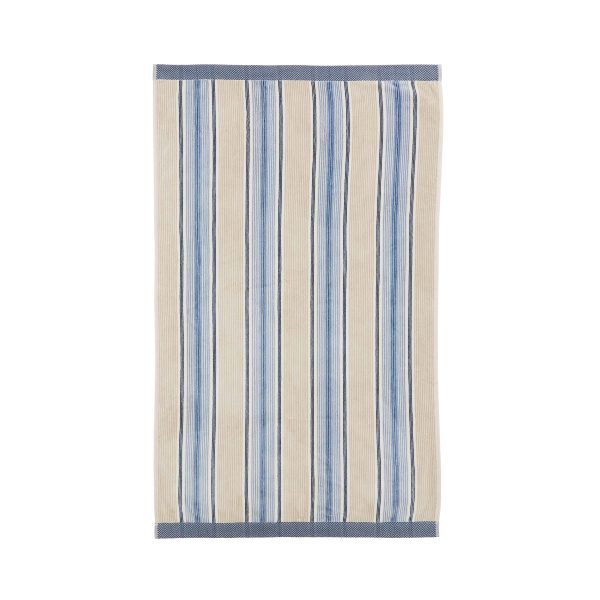 Bedeck of Belfast Lorelei Hand Towel Powder Blue  Linen | Bed Sava