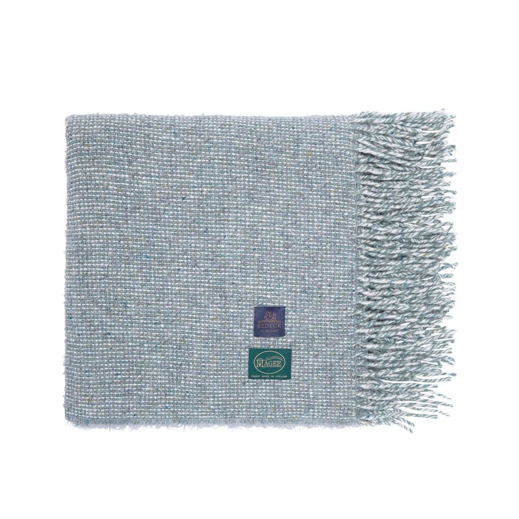 Bedeck of Belfast Oola Woven Throw, Sage