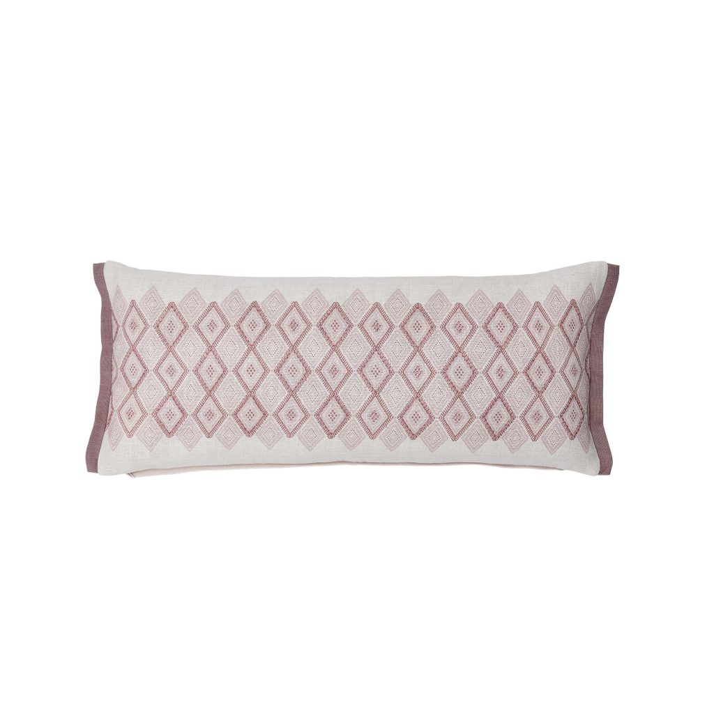 Bedeck of Belfast Marielle Cushion 70cm x 30cm, Coral