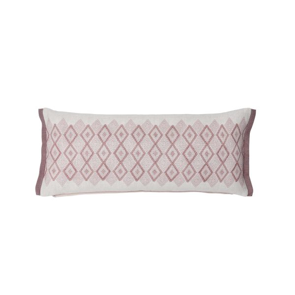 Bedeck of Belfast Marielle Cushion 70cm x 30cm Coral | Bed Sava