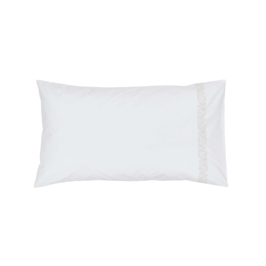 Bedeck of Belfast Marielle Pair of Standard Pillowcases, Coral