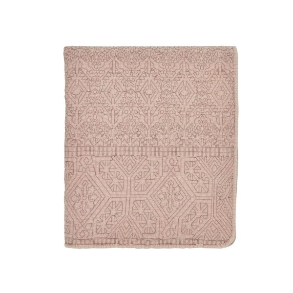 Bedeck of Belfast Marielle Quilted Throw Coral | Bed Sava