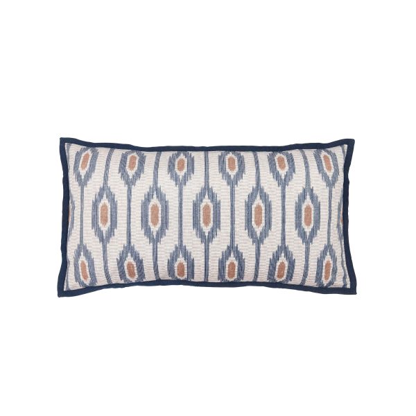 Bedeck of Belfast Nahla Cushion 70cm x 40cm Cobalt Blue  Navy | Bed Sava