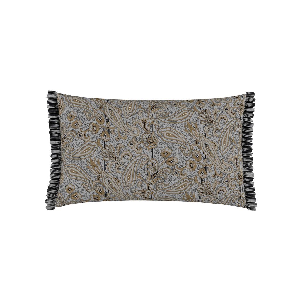 Bedeck of Belfast Oscar Cushion 70cm x 40cm, Charcoal & Tan