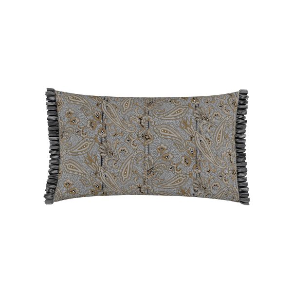 Bedeck of Belfast Oscar Cushion 70cm x 40cm Charcoal  Tan | Bed Sava