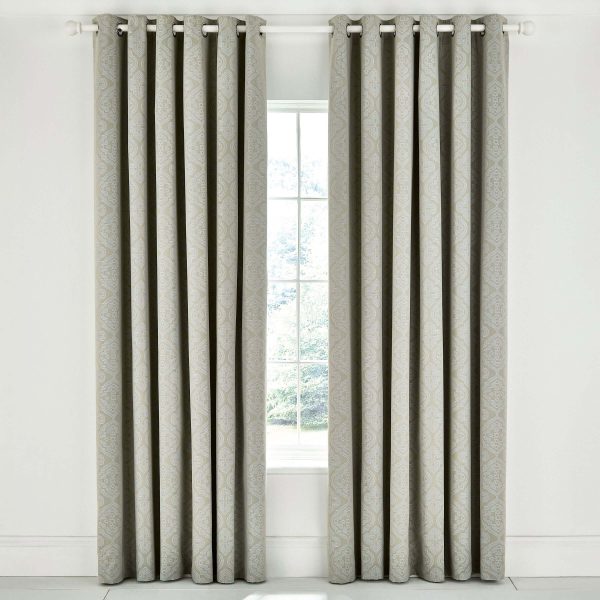 Bedeck Of Belfast Ravi Lined Curtains 66 x 72 Sage | Bed Sava