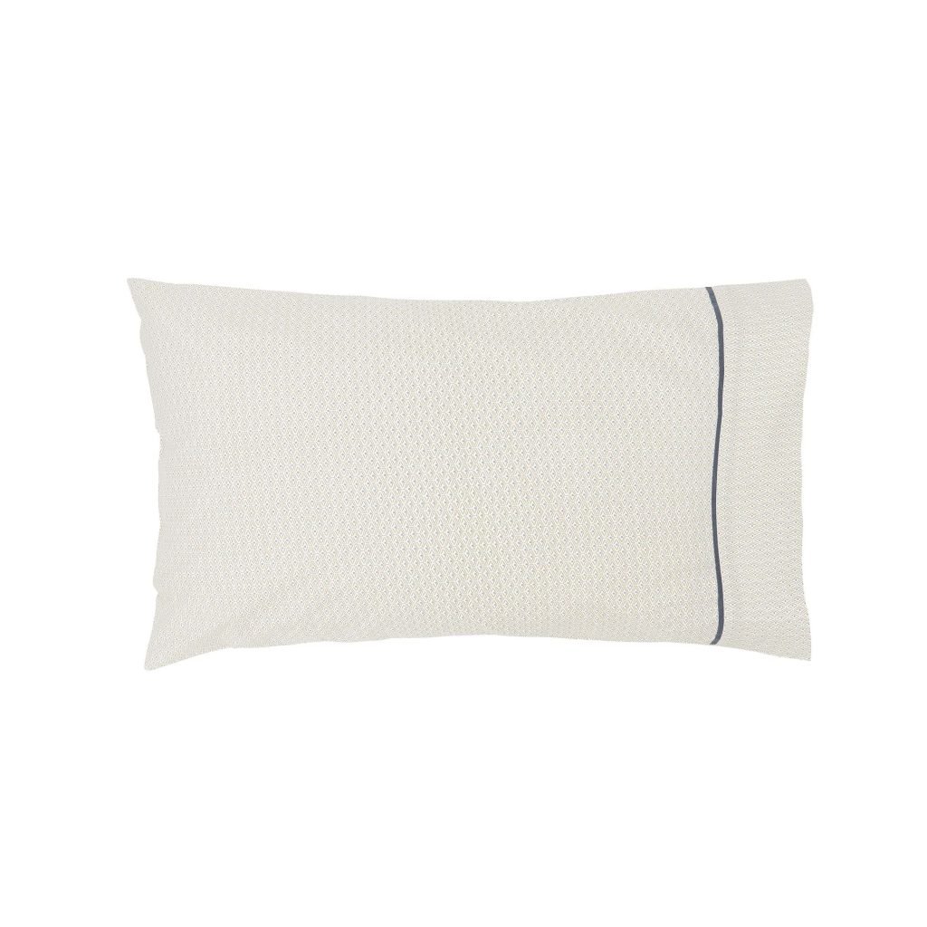 Bedeck of Belfast Rayanne Pair of Standard Pillowcases, Soft Teal & Green