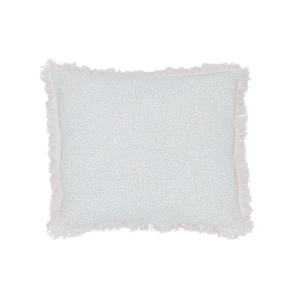 Bedeck of Belfast Rosanna Cushion 50cm x 50cm, Pink & Soft Blue