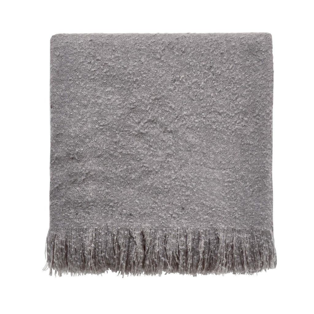 Bedeck of Belfast Saffi Woven Throw, Silver