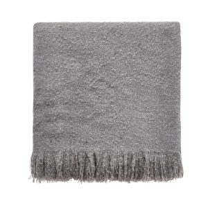 Bedeck of Belfast Saffi Woven Throw Silver | Bed Sava