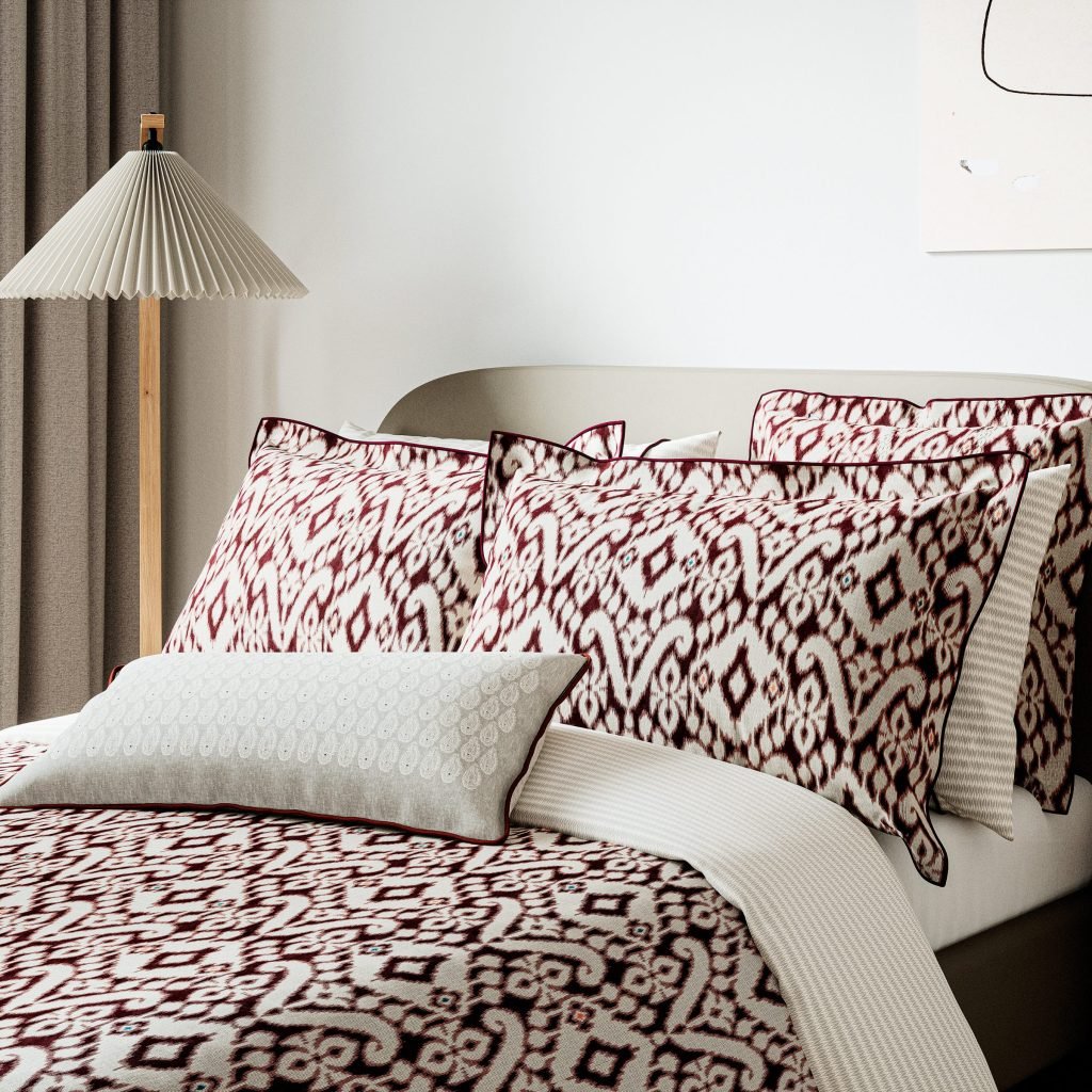 Bedeck of Belfast Sato Super Kingsize Duvet Cover Set, Mulberry