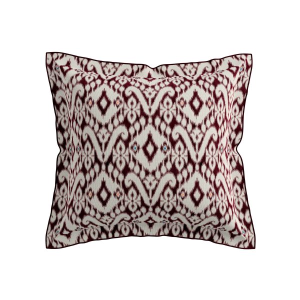 Bedeck of Belfast Sato Pair of Square Oxford Pillowcases Mulberry | Bed Sava