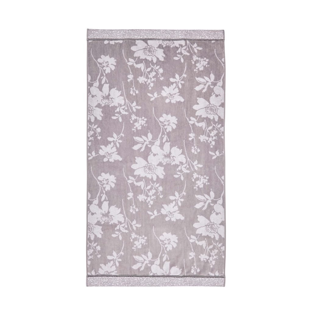Bedeck of Belfast Sefa Hand Towel, White/Silver