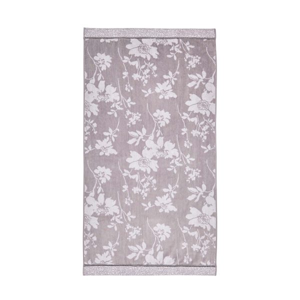 Bedeck of Belfast Sefa Bath Sheet WhiteSilver | Bed Sava