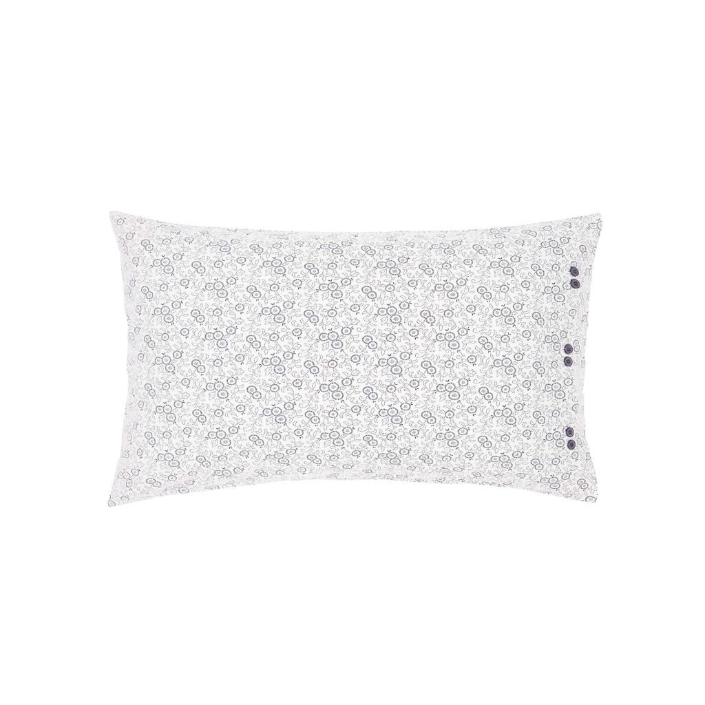 Bedeck of Belfast Stafford Pair of Standard Pillowcases, Navy & Red