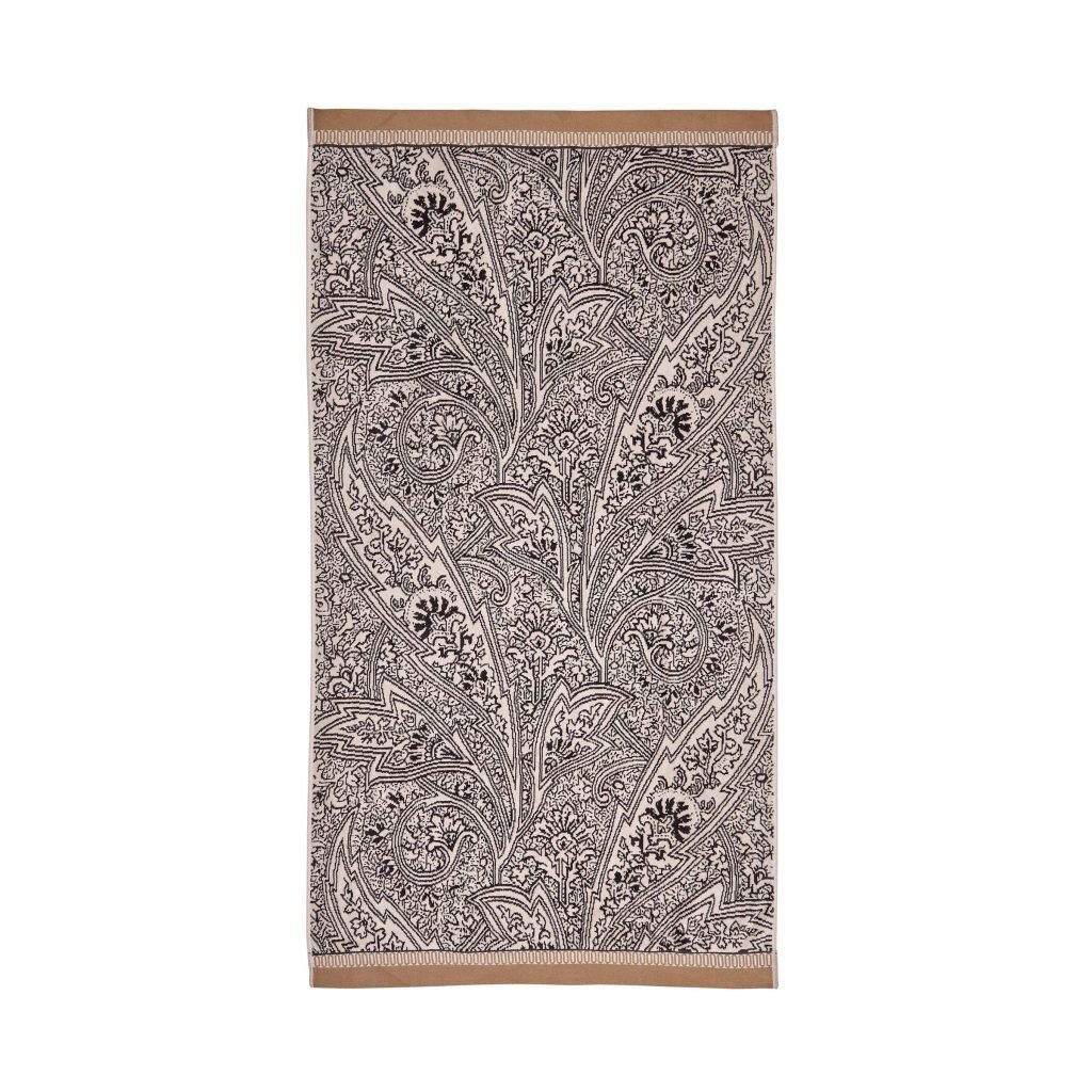 Bedeck of Belfast Umma Bath Towel, Charcoal/Linen