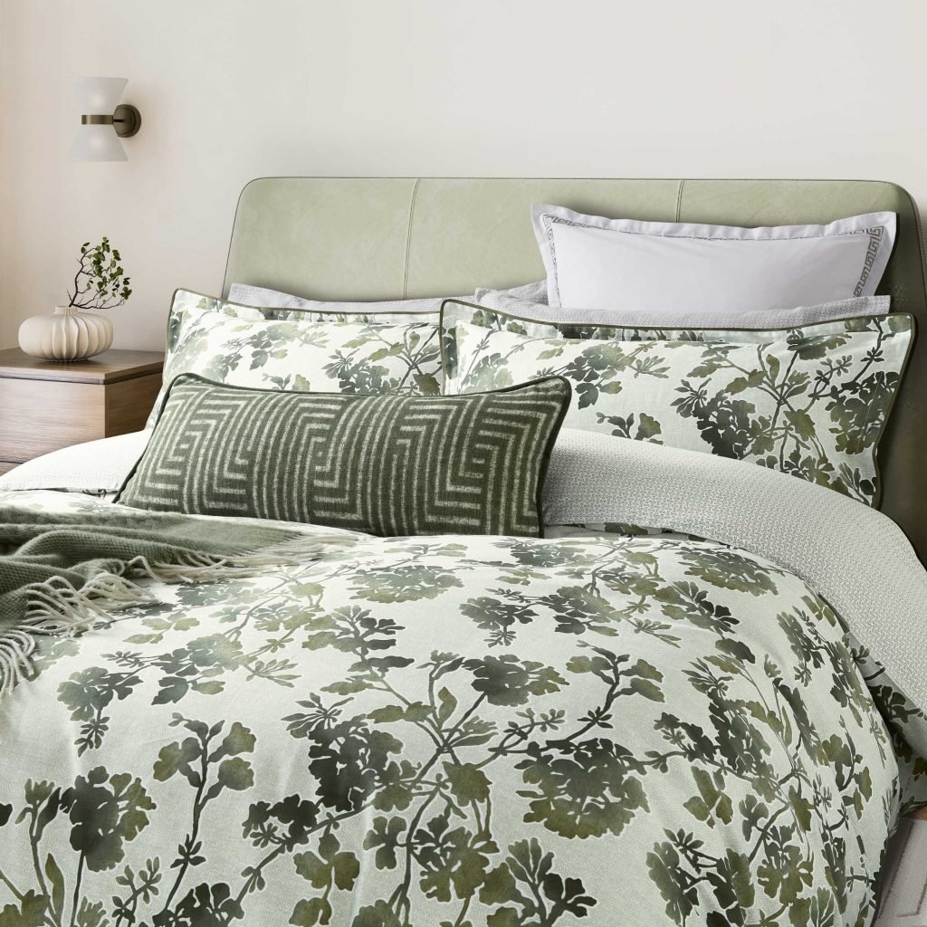 Bedeck of Belfast Yoko Single Duvet Cover Set, Green