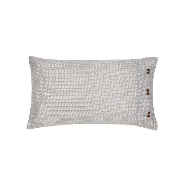 Bedeck of Belfast Yoko Pair of Standard Pillowcases Green | Bed Sava