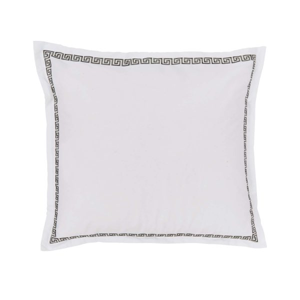 Bedeck of Belfast Yoko Pair of Square Oxford Pillowcases Green | Bed Sava