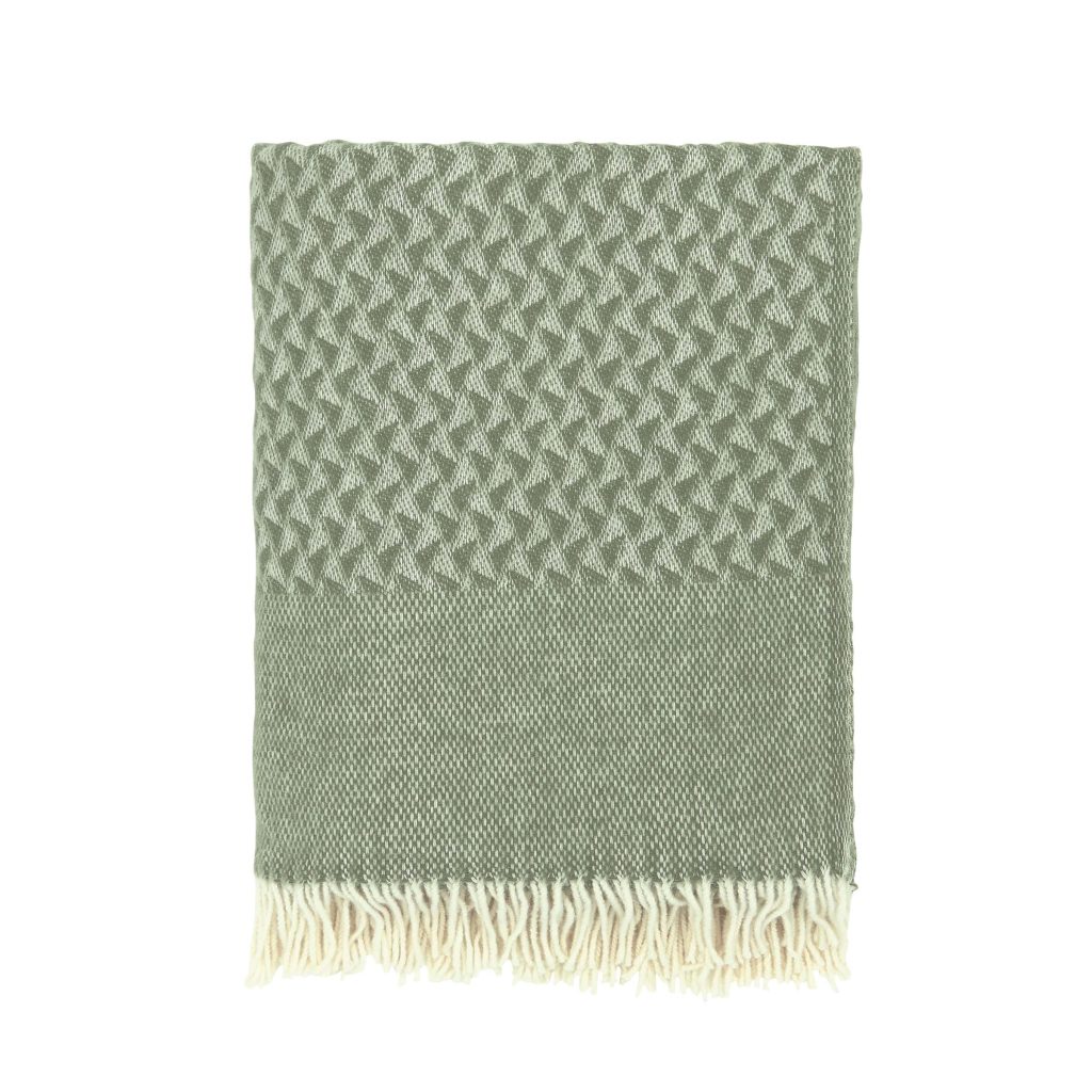 Bedeck of Belfast Yoko Woven Throw, Green