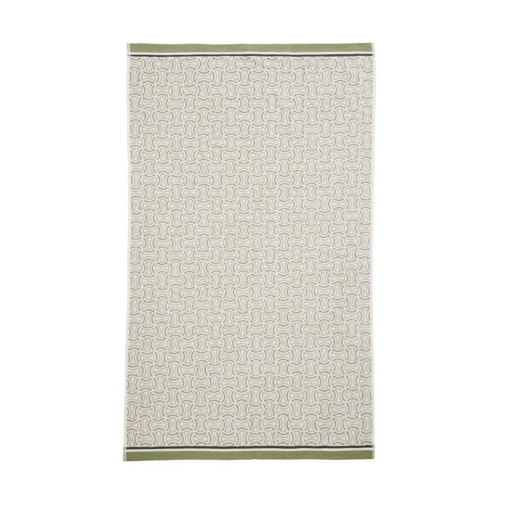 Bedeck of Belfast Yoko Bath Sheet, Sage Green White