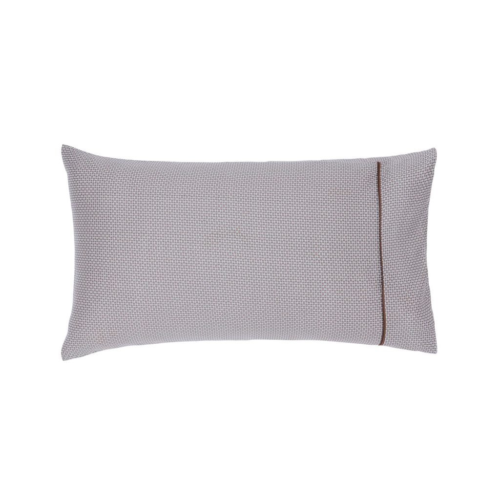 Bedeck of Belfast Zenda Pair of Standard Pillowcases, Charcoal & Tan