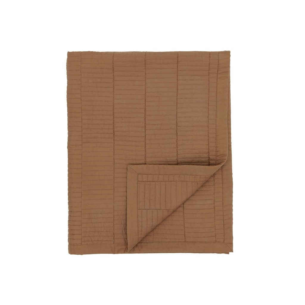 Bedeck of Belfast Zenda Quilted Throw, Tan