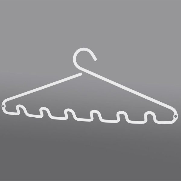 Belfast Large Metal Wall Coat Hanger In White | Bed Sava