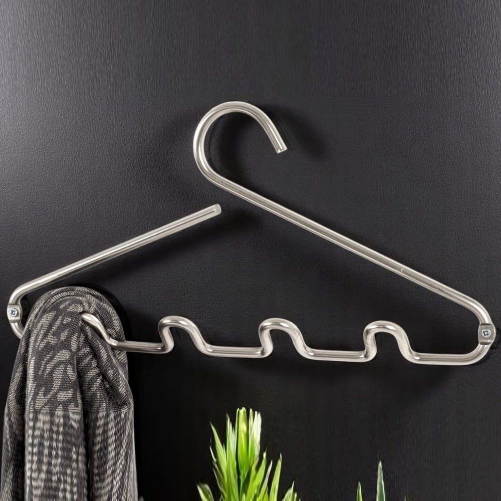 Belfast Metal Wall Coat Hanger In Chrome