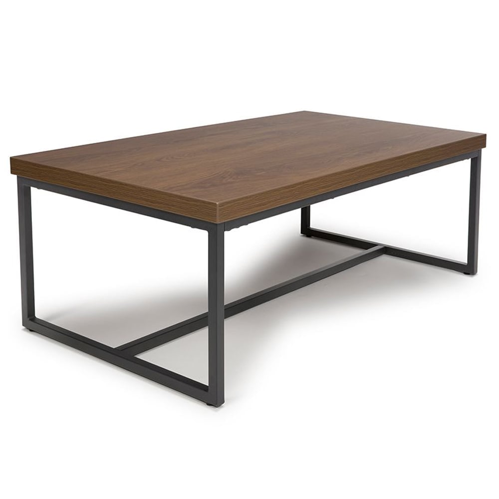 Beloit Wooden Rectangular Coffee Table In Smoked Oak