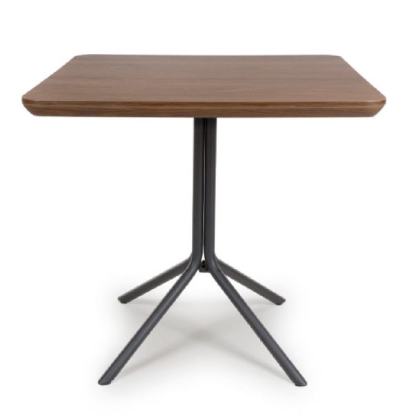 Beloit Wooden Square Dining Table In Smoked Oak | Bed Sava