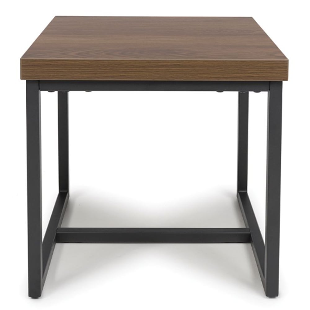 Beloit Wooden Square End Table In Smoked Oak