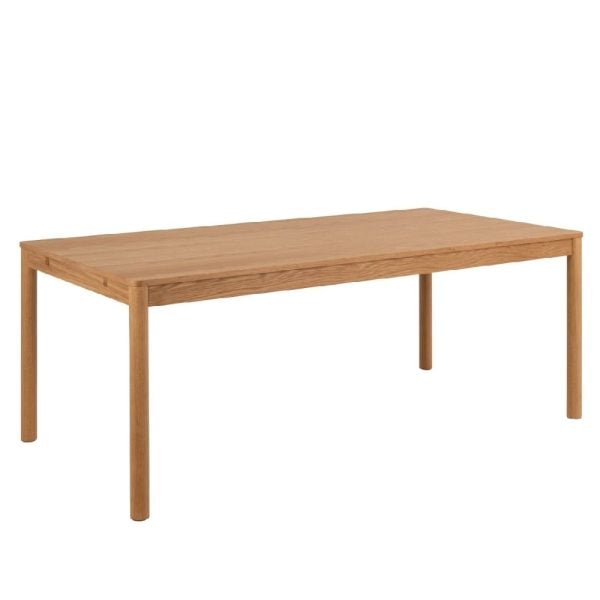 Belton Wooden Dining Table Rectangular In Oak | Bed Sava
