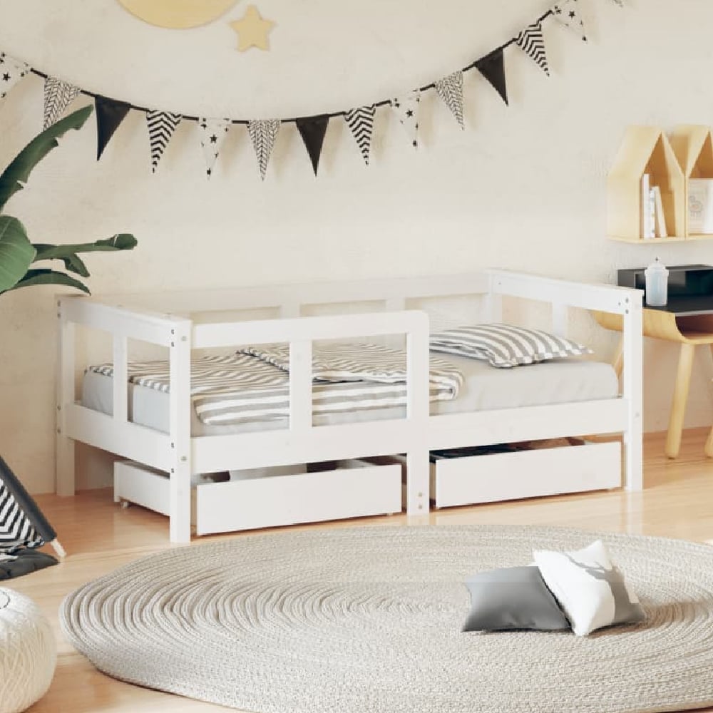 Berwyn 70x140cm Wooden Children Daybed In White