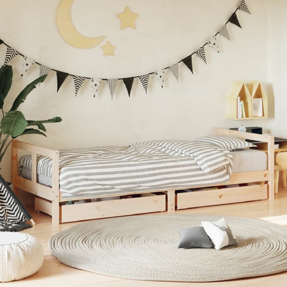 Berwyn 80x200cm Wooden Children Daybed In Natural
