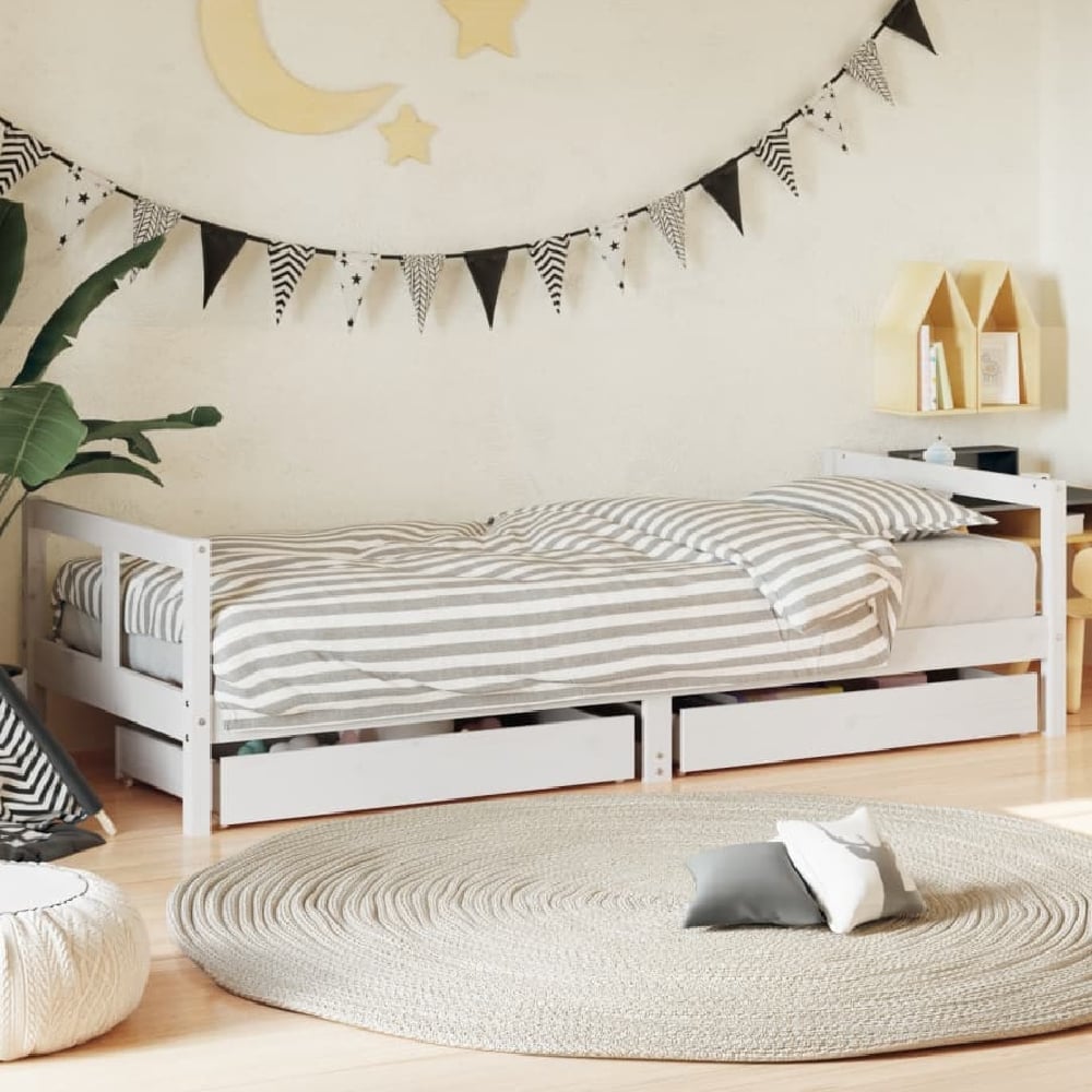 Berwyn 80x200cm Wooden Children Daybed In White